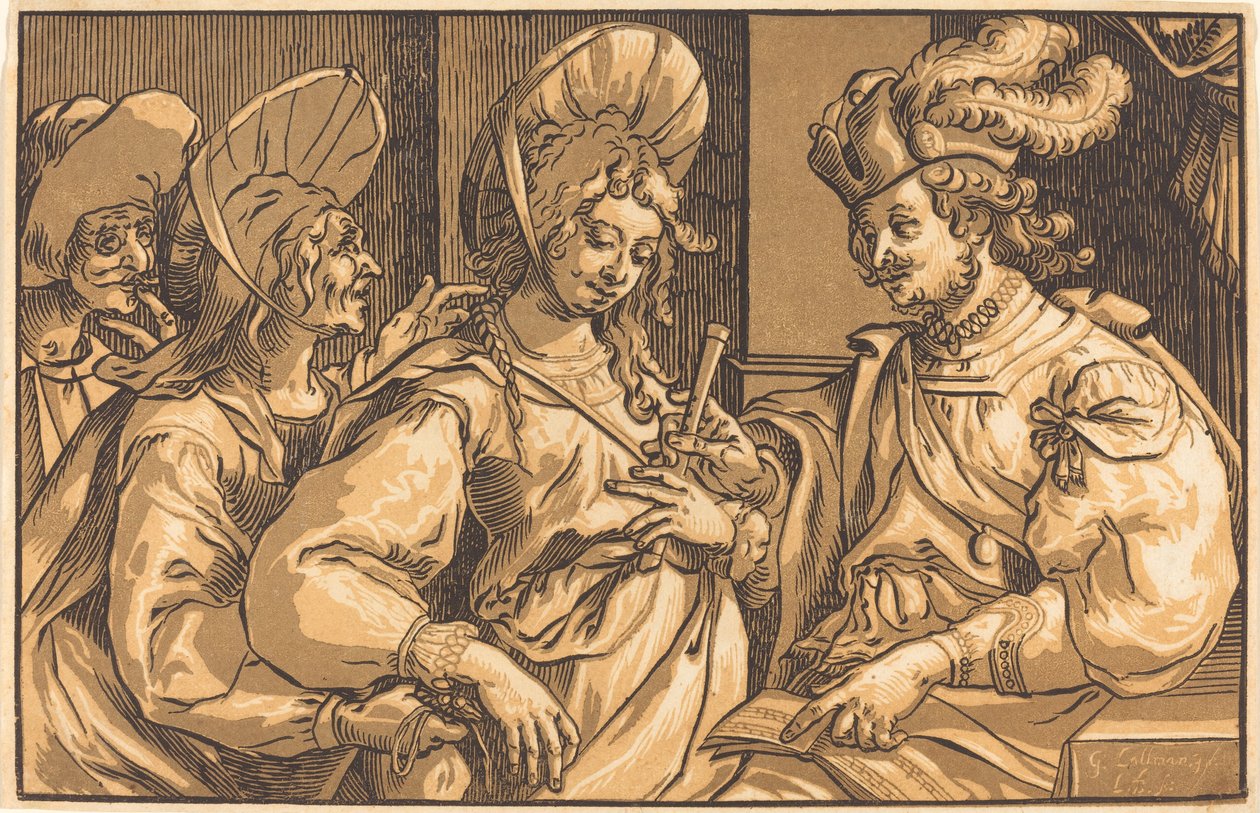 La alcahueta de Ludwig Büsinck after Georges Lallemand