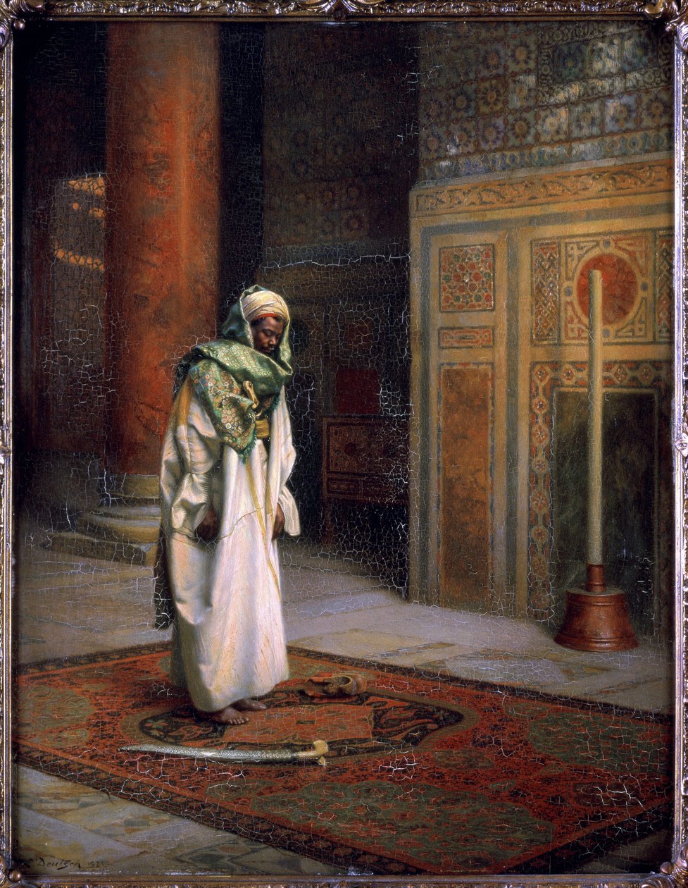 En la mezquita, hacia 1921 (óleo sobre lienzo) de Ludwig Deutsch