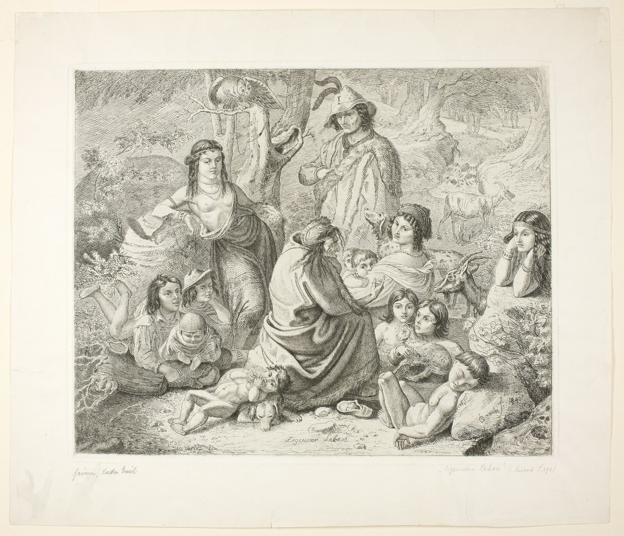 Vida gitana de Ludwig Emil Grimm
