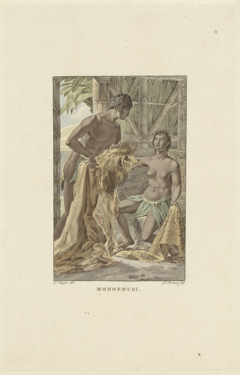 Habitantes del reino de Monoemugi
Monoemugi (título en el objeto) de Ludwig Gottlieb Portman