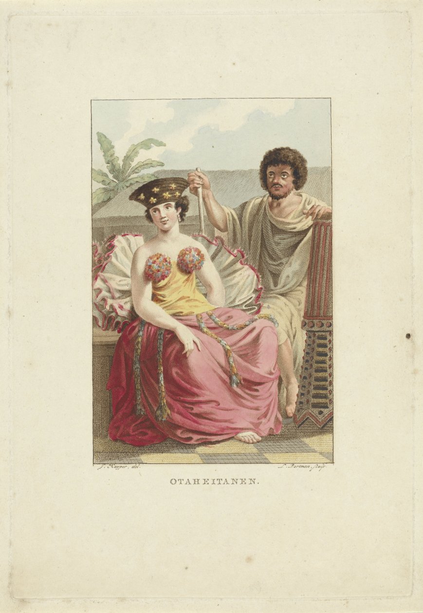 Habitantes de la isla de Otaheite (Tahití)
Otaheitans (título en el objeto) de Ludwig Gottlieb Portman