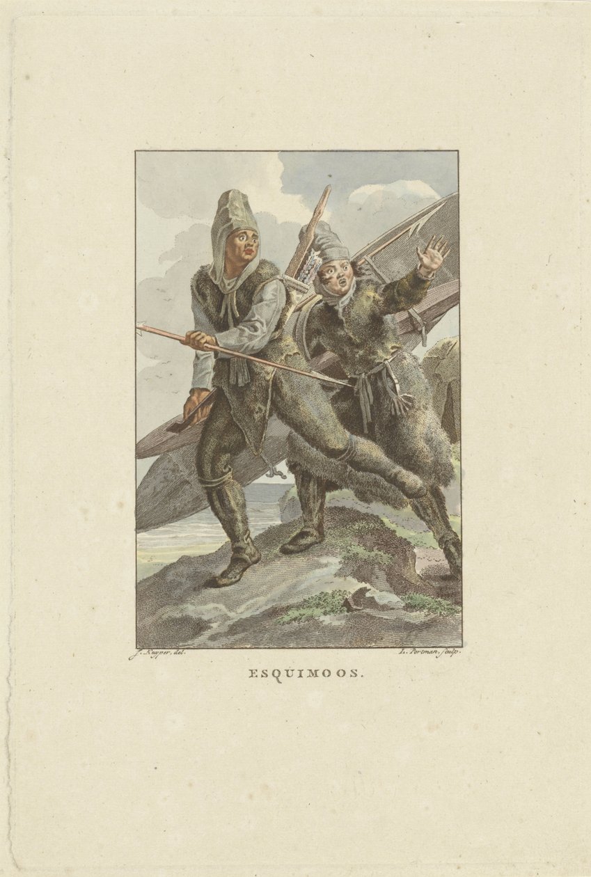 Huyendo de los inuit
Esquimoos (título en el objeto) de Ludwig Gottlieb Portman