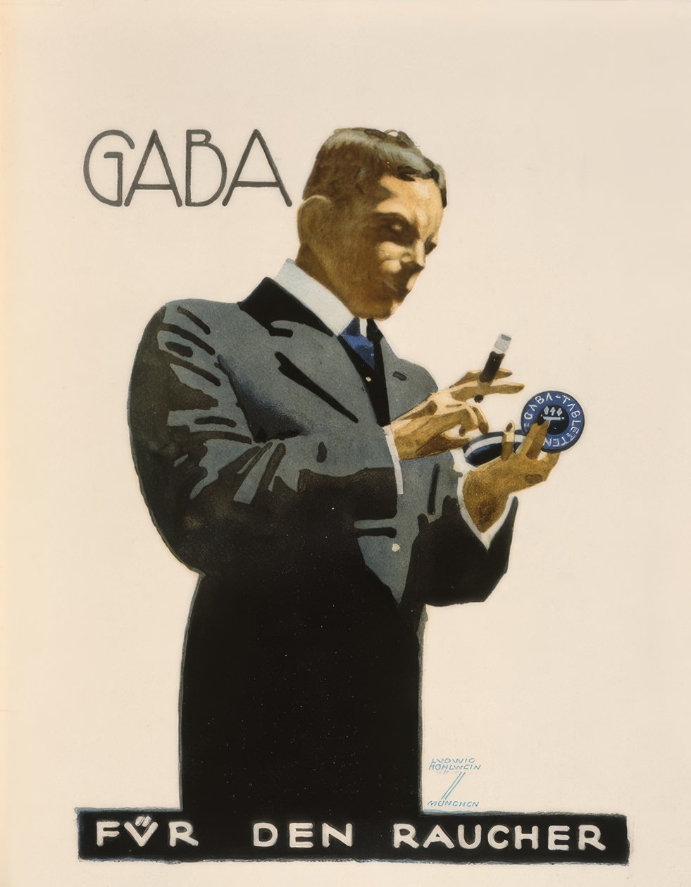 Gaba / Para el fumador de Ludwig Hohlwein