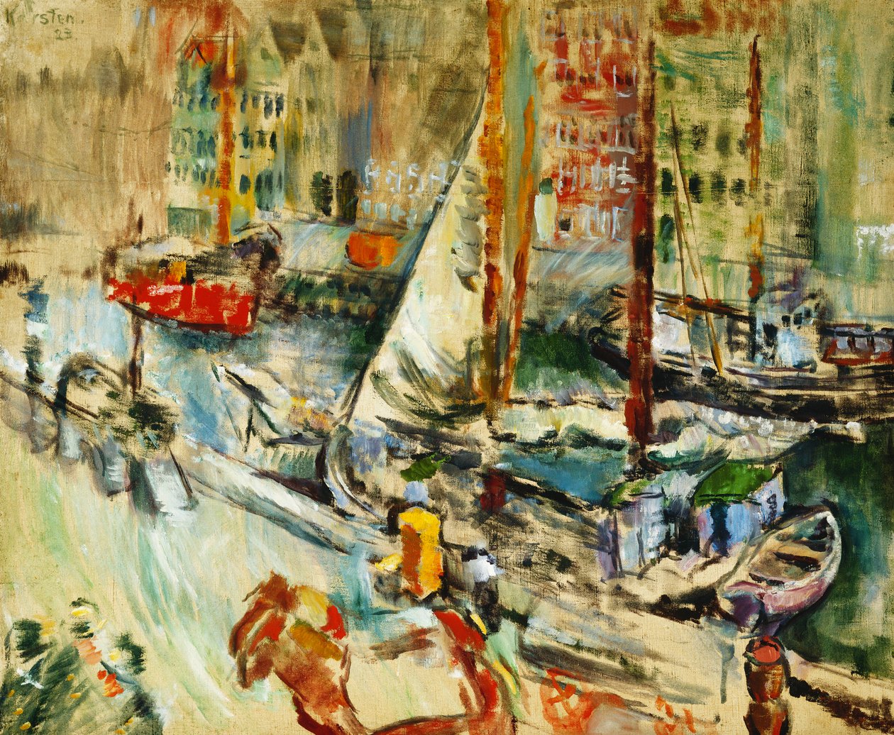 Fra Nyhavn, 1923 de Ludvik Peter Karsten
