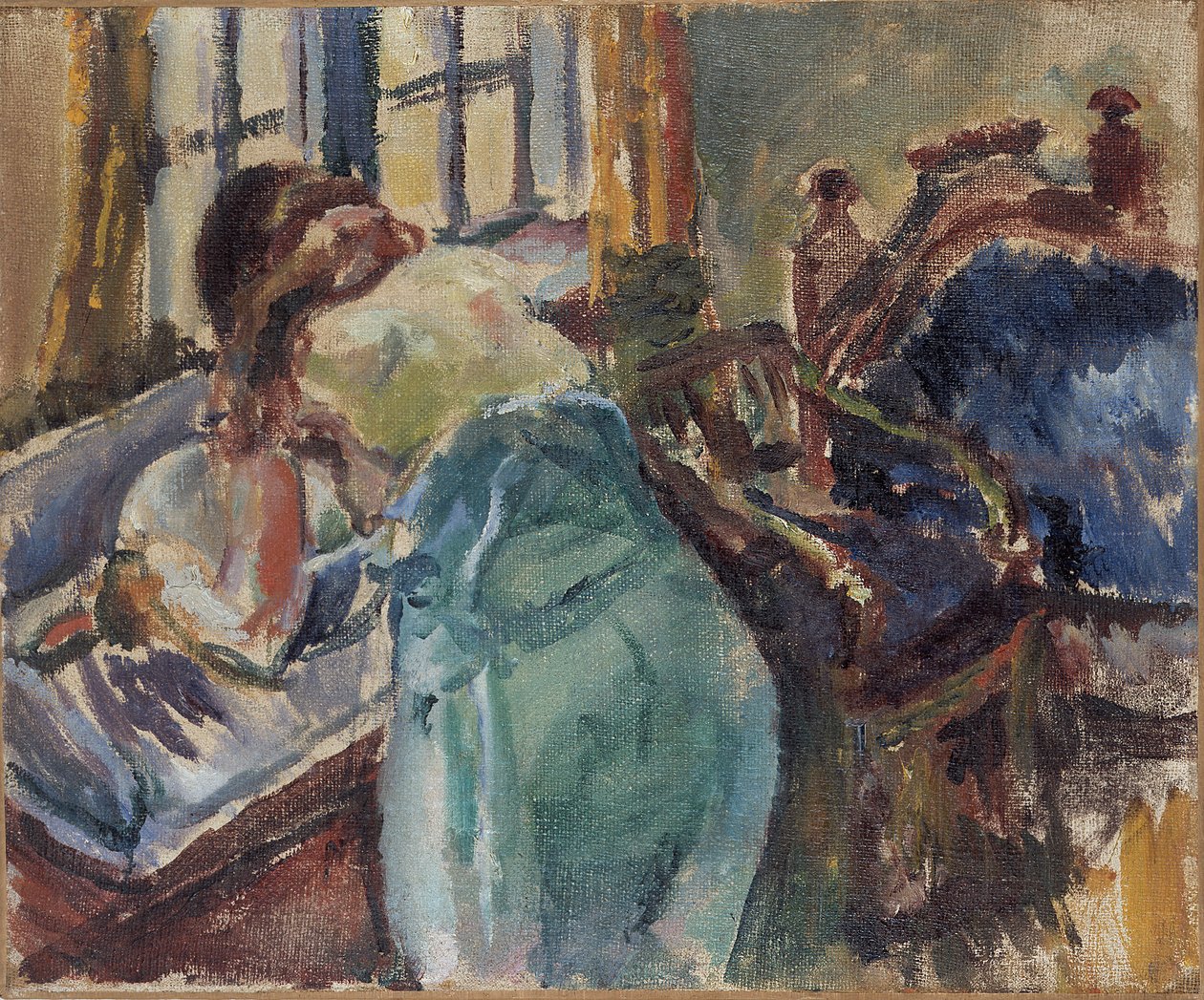 Mujer refrescarse de Ludvik Peter Karsten
