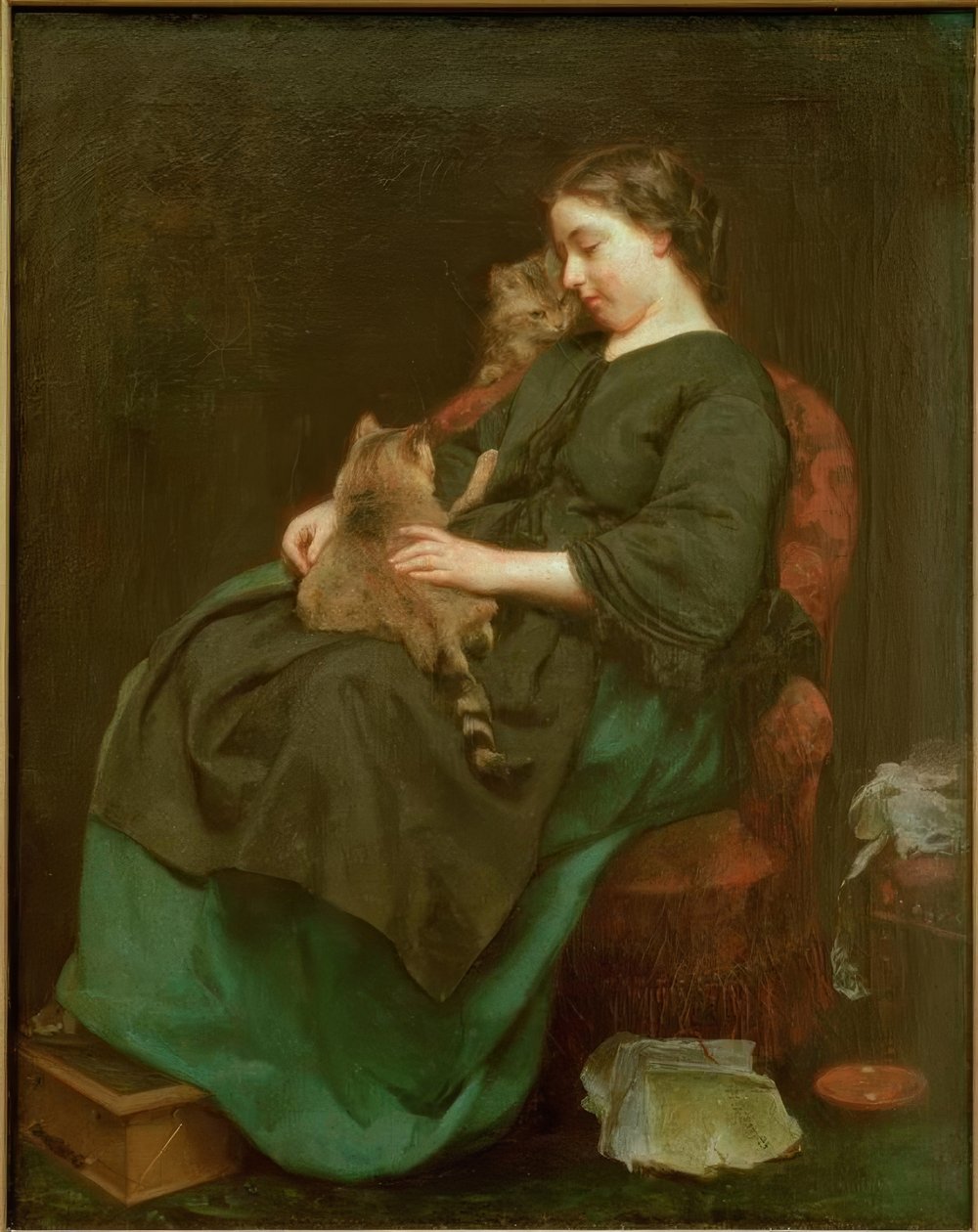 La madre gata de Ludwig Knaus
