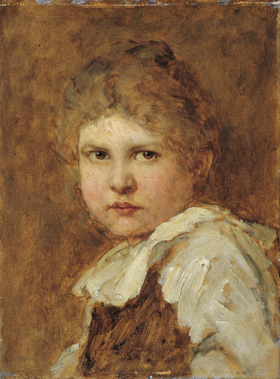 cabeza de niña de Ludwig Knaus