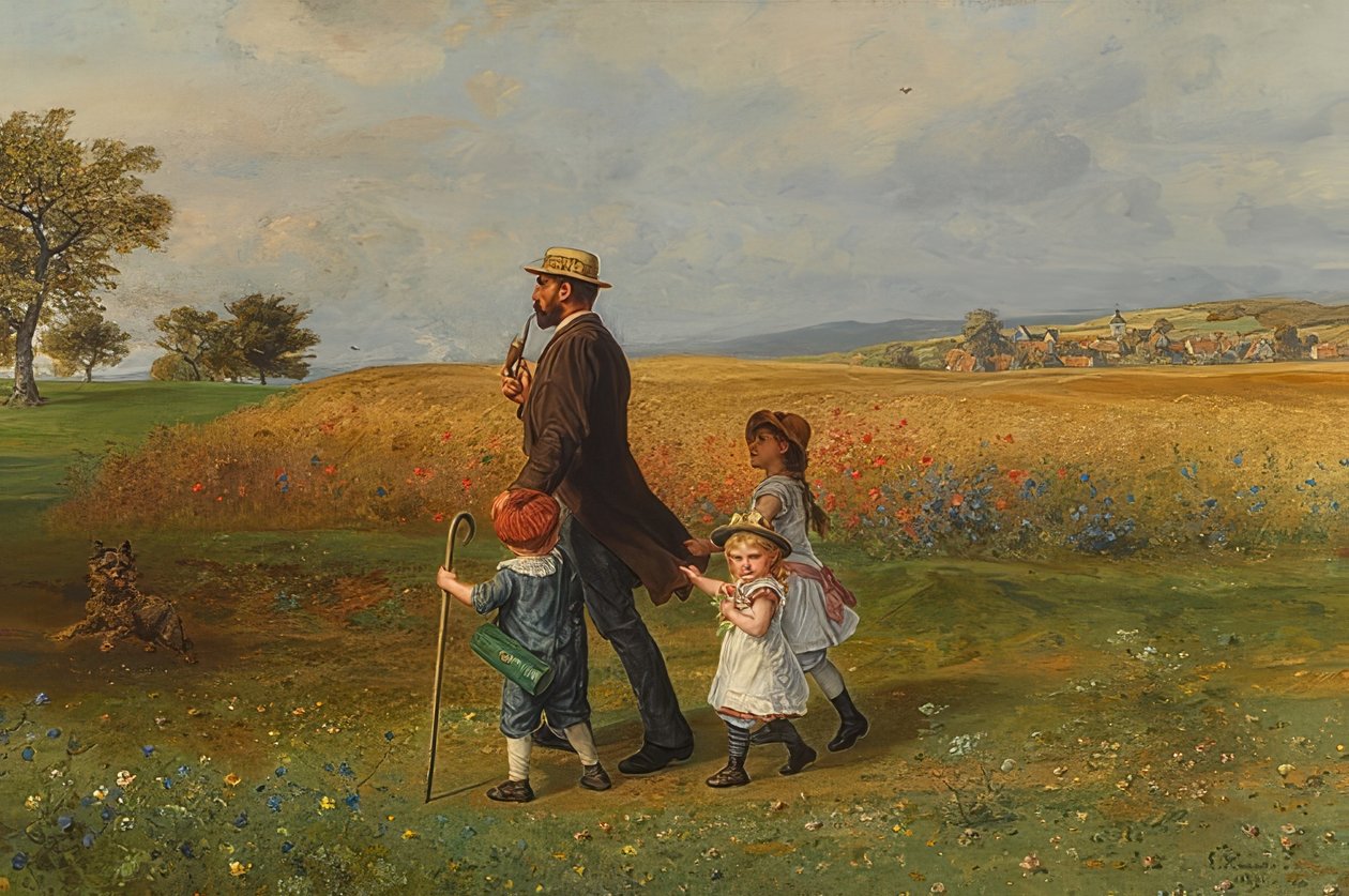 Paseo dominical, 1889 de Ludwig Knaus