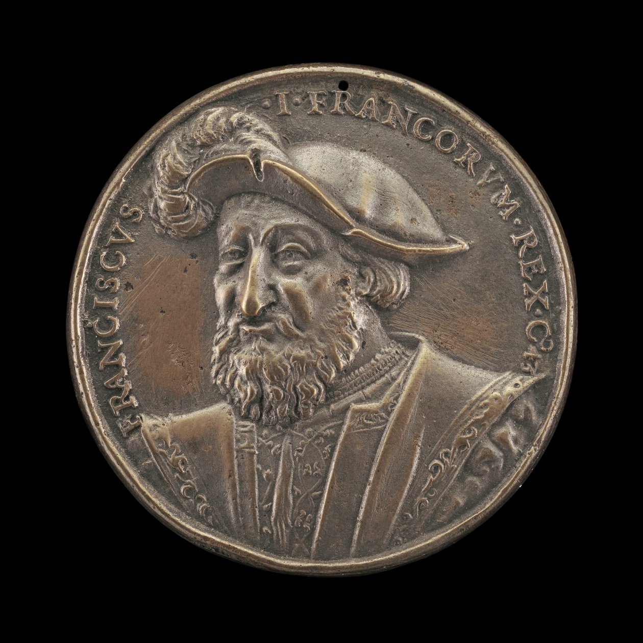 Francisco I, 1494-1547, Rey de Francia 1515 [anverso], 1537 de Ludwig Neufahrer