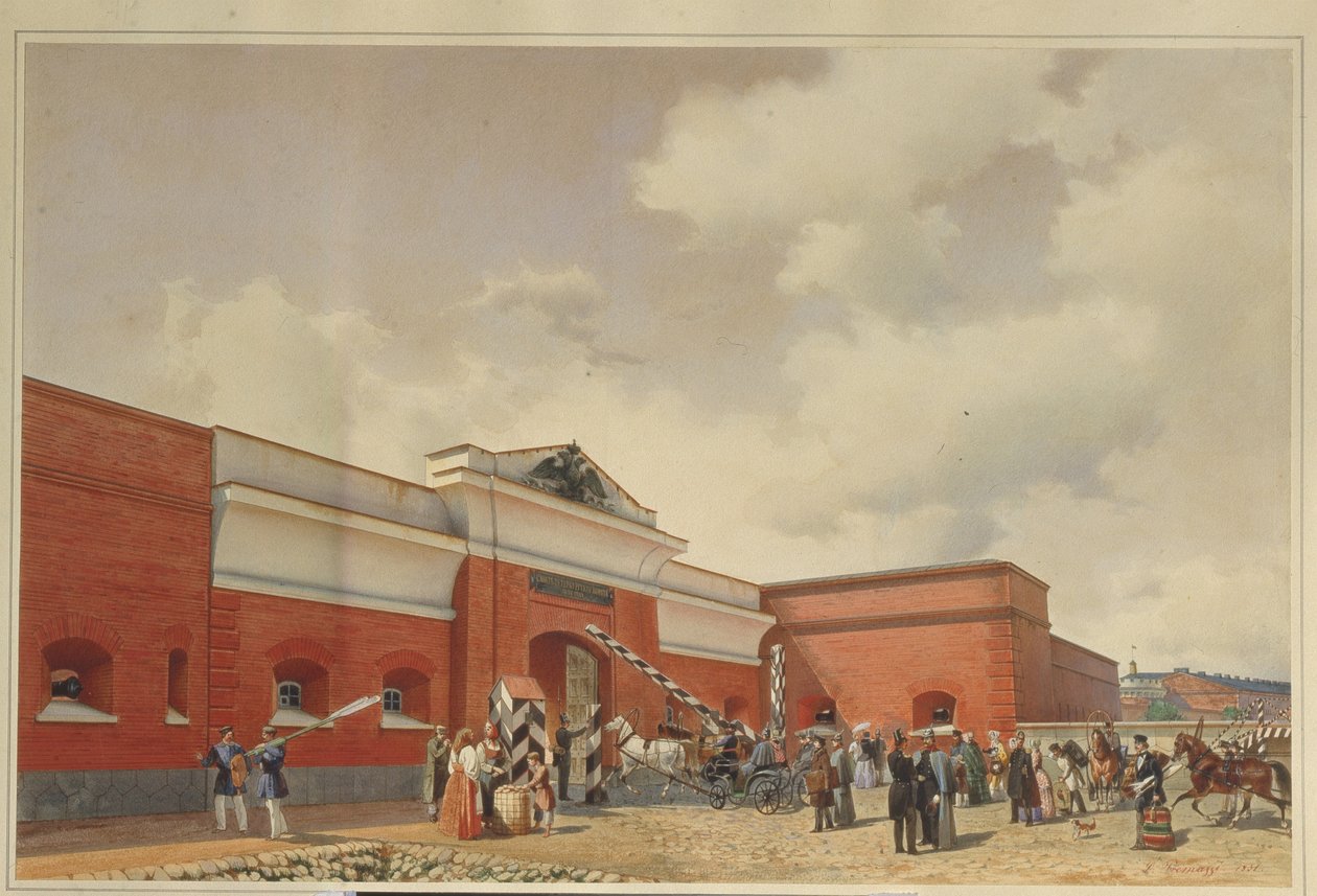 La Fortaleza del Mar de Kronstadt Las Puertas de San Petersburgo, 1850 de Ludwig Premazzi