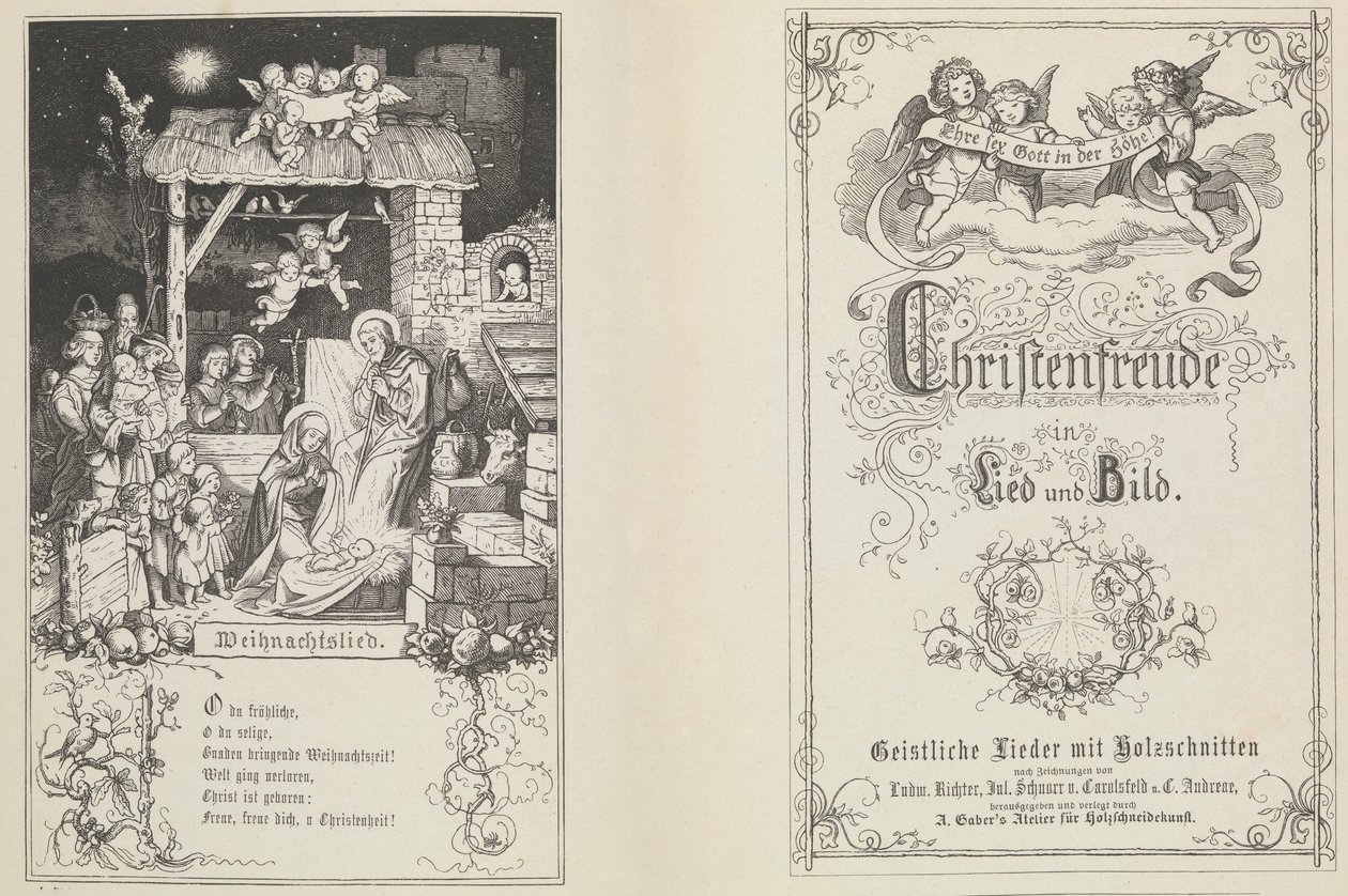 Christenfreude en canción e imagen, 1855 de Ludwig Richter