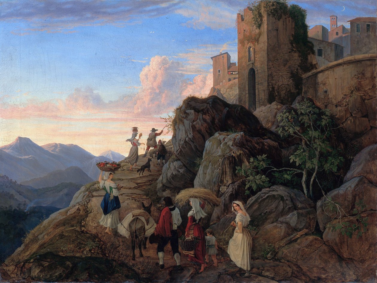 Civitella (Noche) de Ludwig Richter