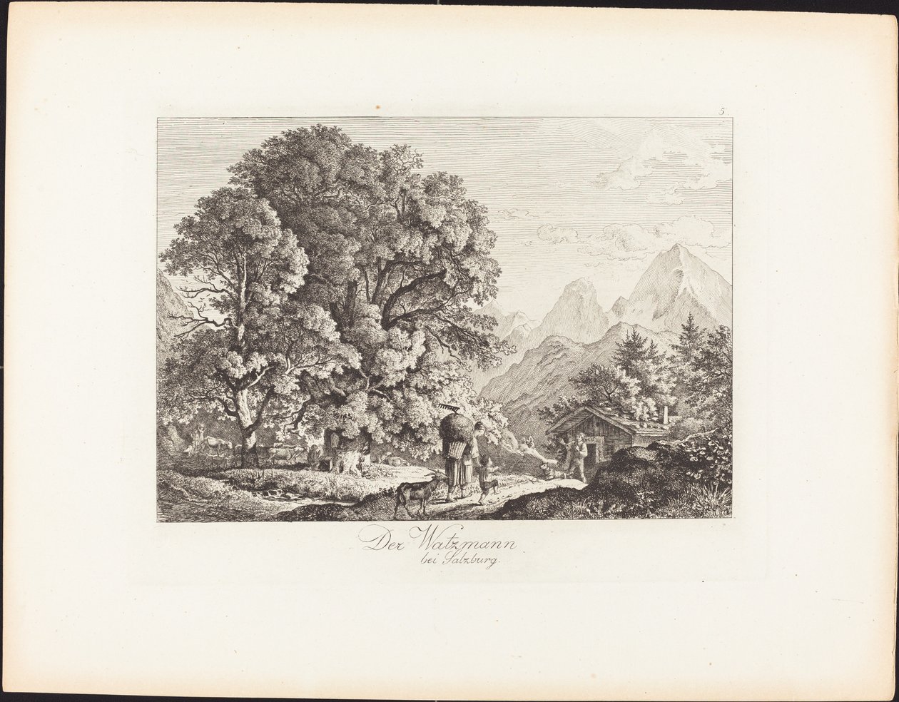 Der Watzmann de Ludwig Richter