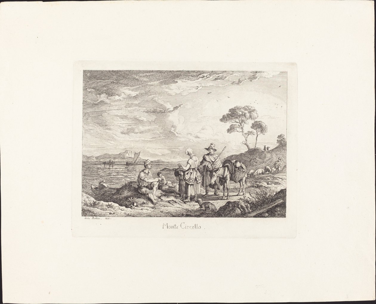 Monte Circello de Ludwig Richter