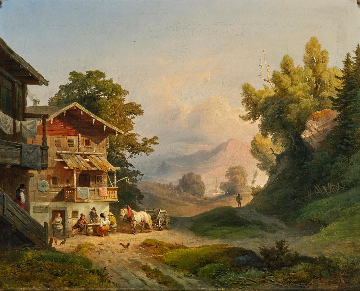 Ludwig Schuster descanso de mediodía 1852 de Ludwig Schuster