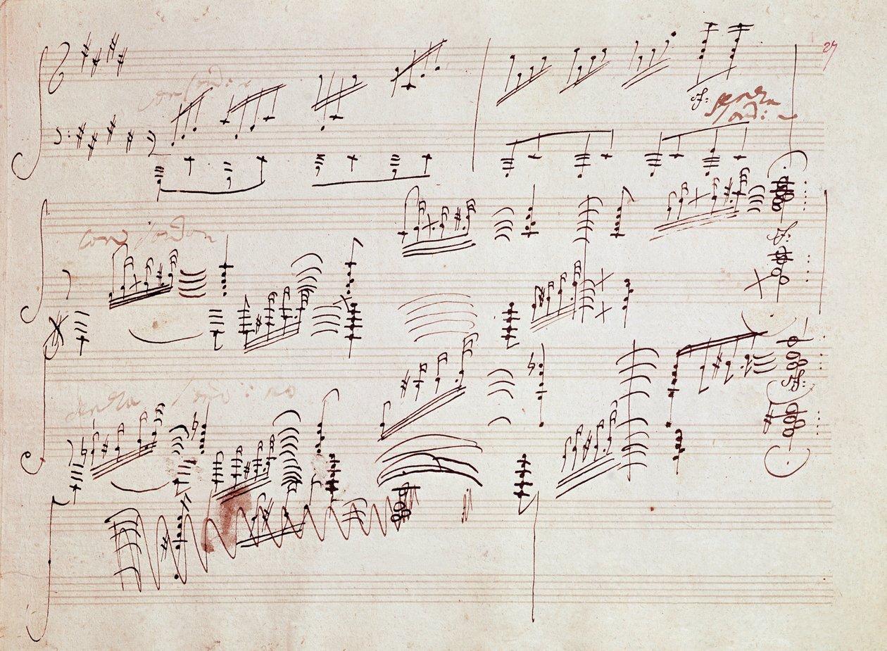 Partitura para la 
