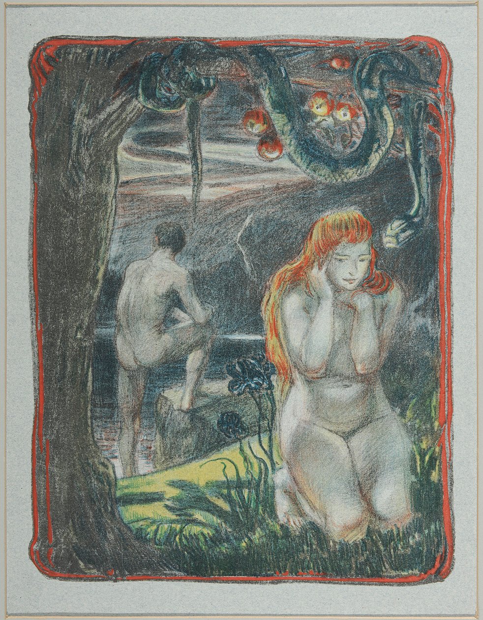 Adán y Eva de Ludwig von Hofmann