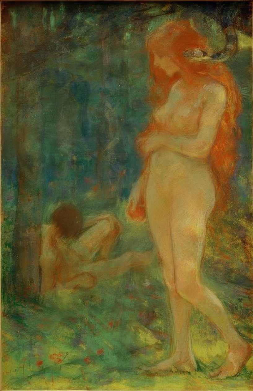 Adán y Eva de Ludwig von Hofmann