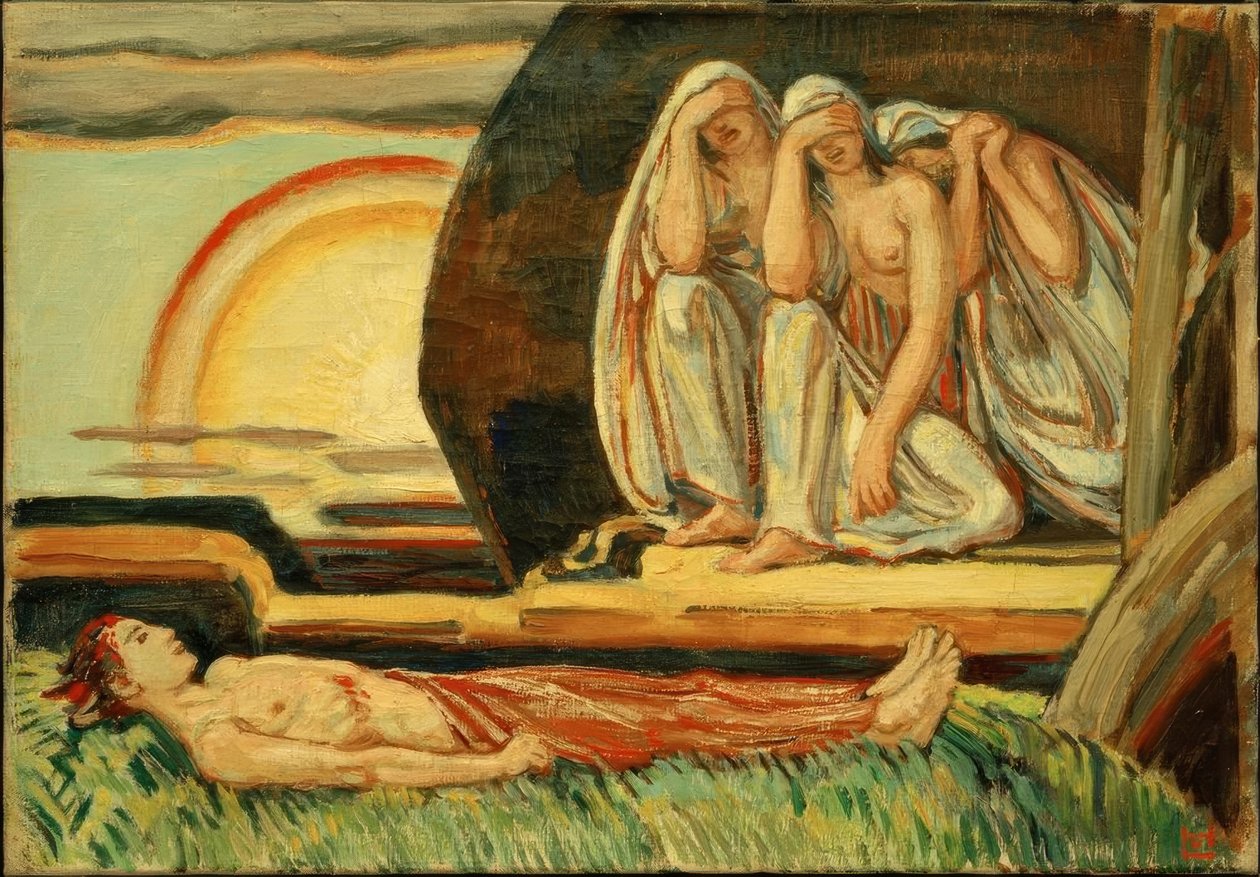 Lamento por Faetón de Ludwig von Hofmann