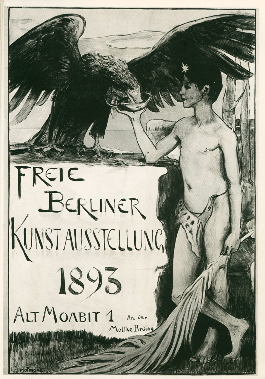 Ludwig von Hofmann: Exposición libre de arte de Berlín ... (litografía) de Ludwig von Hofmann