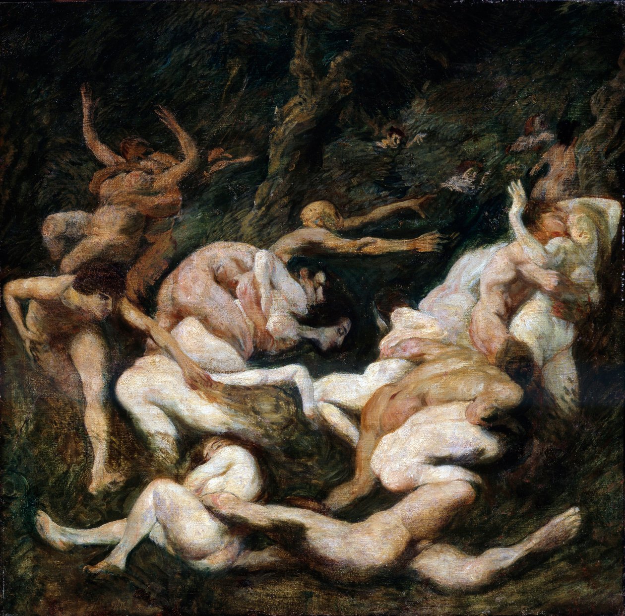 El rapto de las mujeres de Ludwig von Hofmann