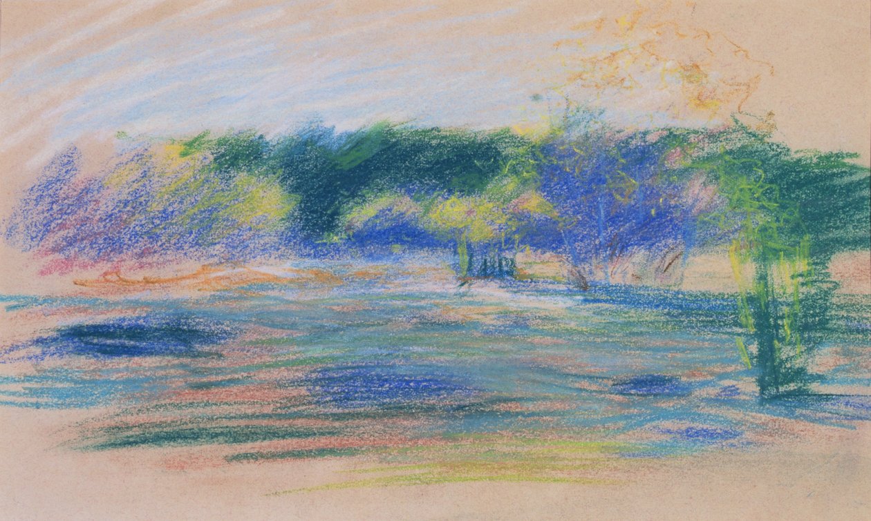 Paisaje con vista de bosque de Ludwik de Laveaux
