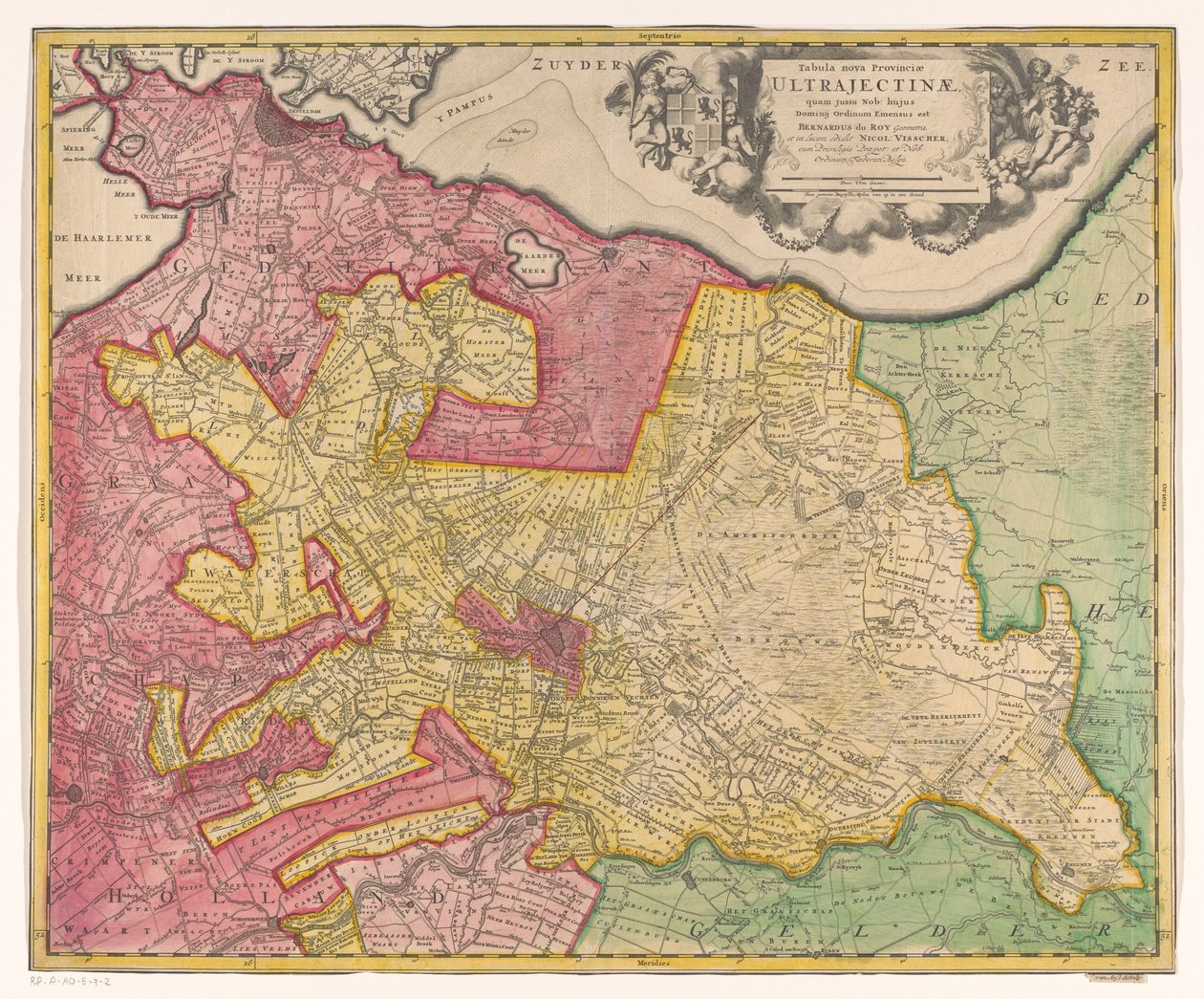 Furgoneta Kaart de la provincia de Utrecht El nuevo mapa de la provincia de Ultrajetine... (título sobre objeto) de Luggert van Anse