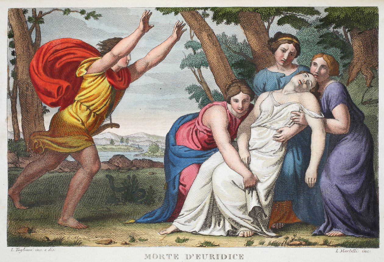 Muerte de Eurídice, Libro X, ilustración de las 