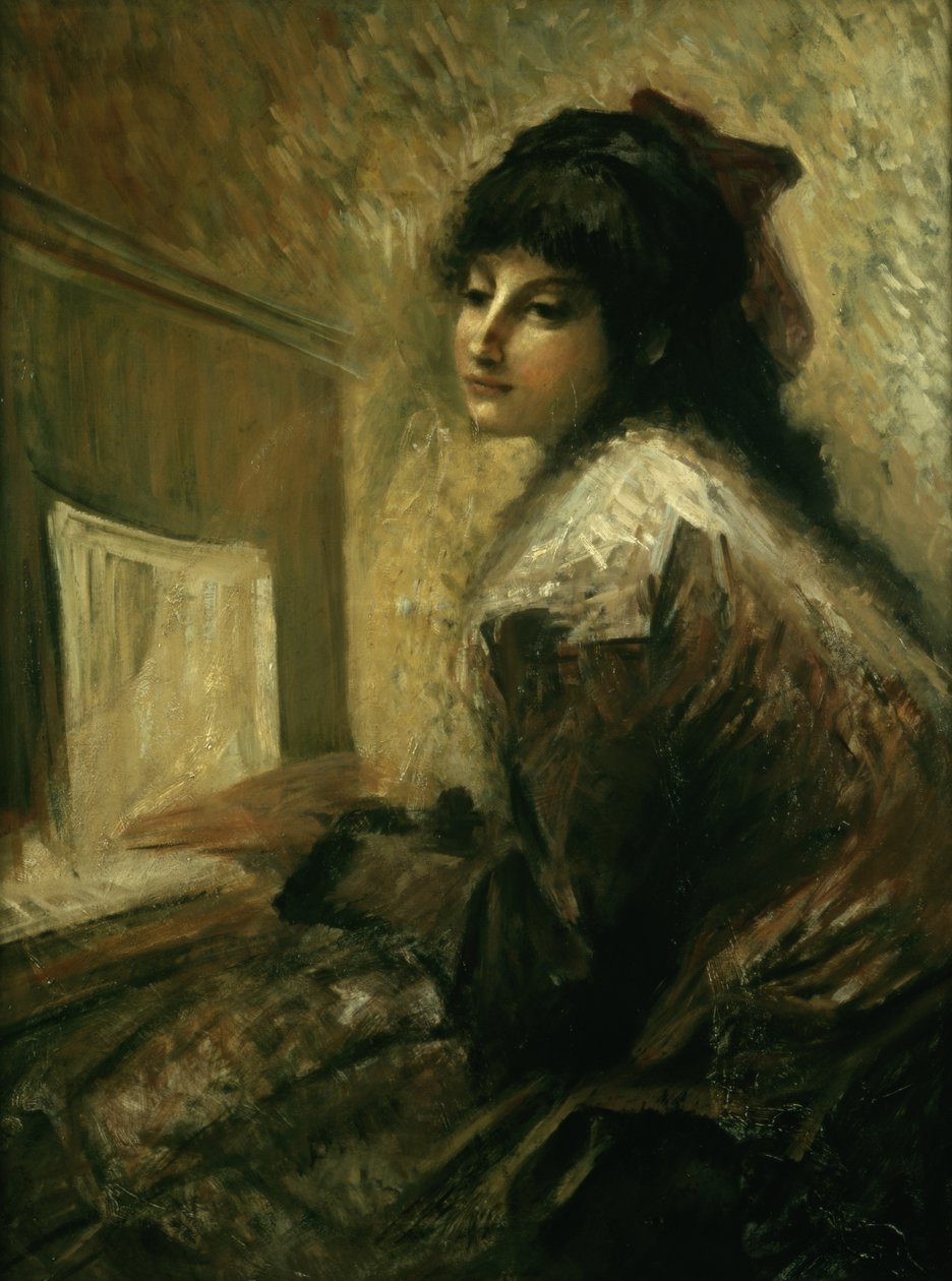 Chica en el Piano de Luigi Conconi