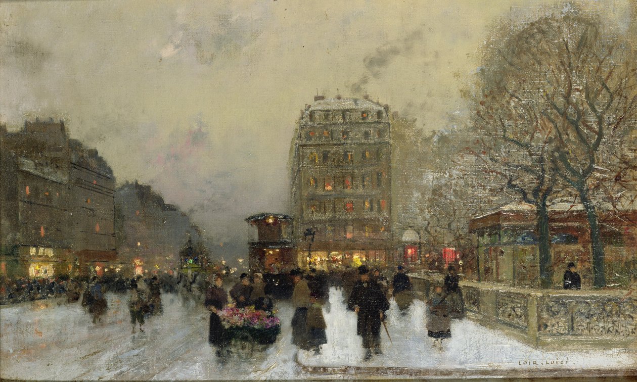 Escena de calle en París de Luigi Loir