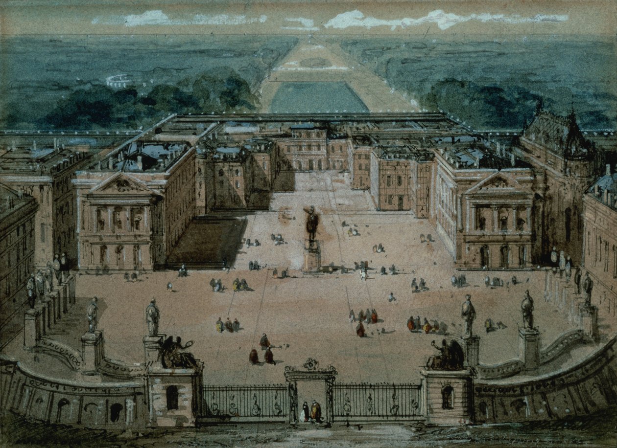 Vista de Versalles de Luigi Loir