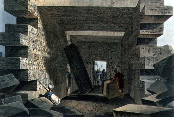 Interior del Templo de Júpiter Amón, placa 71 de 