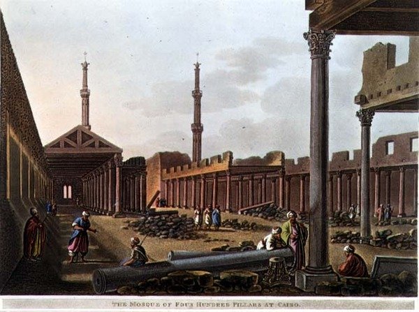 La Mezquita de los Cuatrocientos Pilares en El Cairo, placa 28 de 