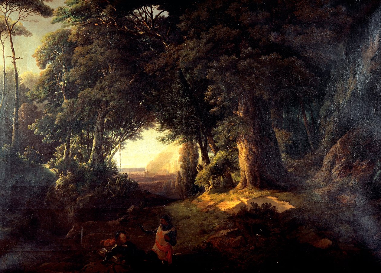 El bautismo de Clorinda, de Luigi Ashton (1824-1884), óleo sobre lienzo, 87x120 cm de Luigi Ashton