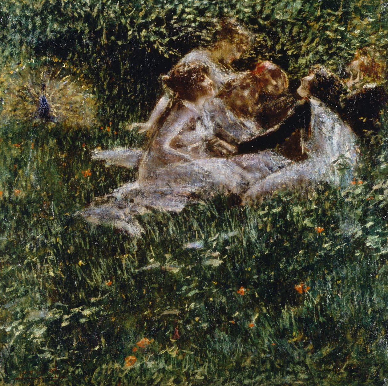 Alegoría de la primavera, de Luigi Conconi (1852-1917), óleo sobre lienzo, 77x77 cm de Luigi Conconi