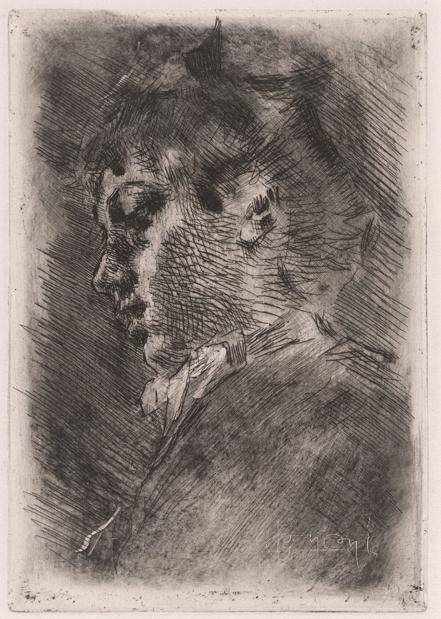 Retrato de una Joven en Perfil de Luigi Conconi