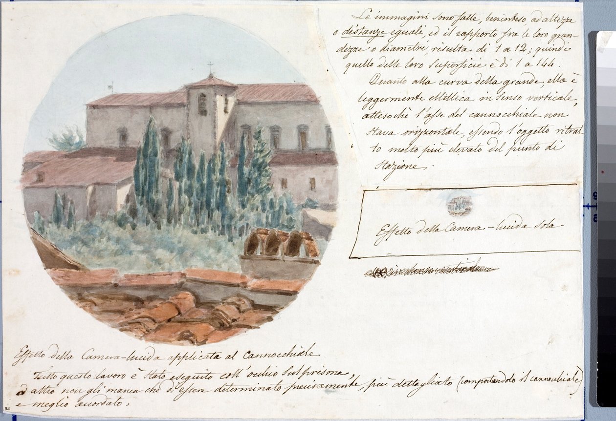 Vista telescópica de la iglesia de San Salvatore al monte cerca de Florencia de Luigi Garibbo