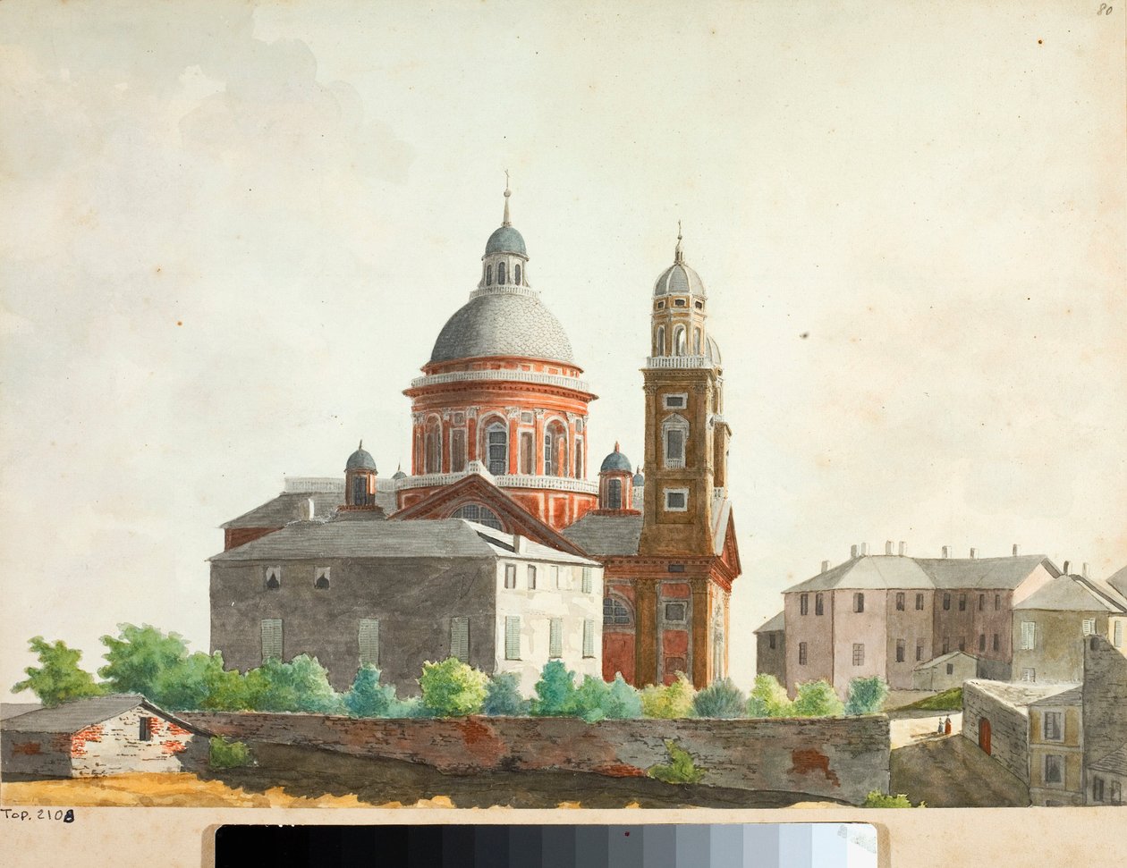Vista de la Basílica de Santa Maria Assunta di Carignano en Génova de Luigi Garibbo