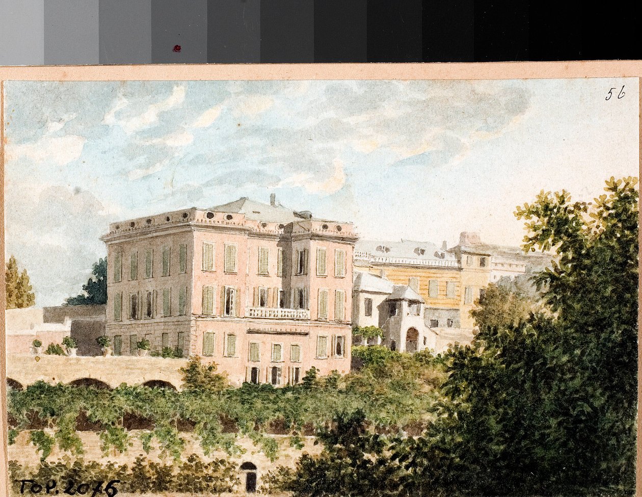 Vista de la villa Cambasio, Génova de Luigi Garibbo