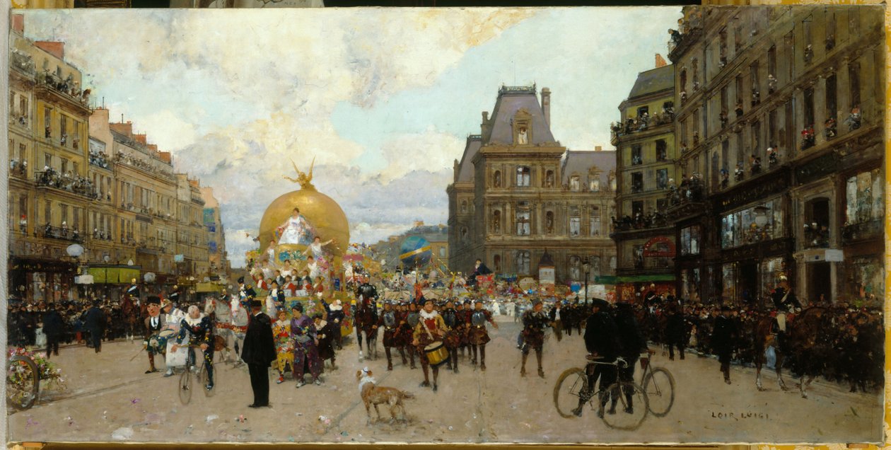 Cuaresma en París, hacia 1912 (óleo sobre lienzo) de Luigi Loir