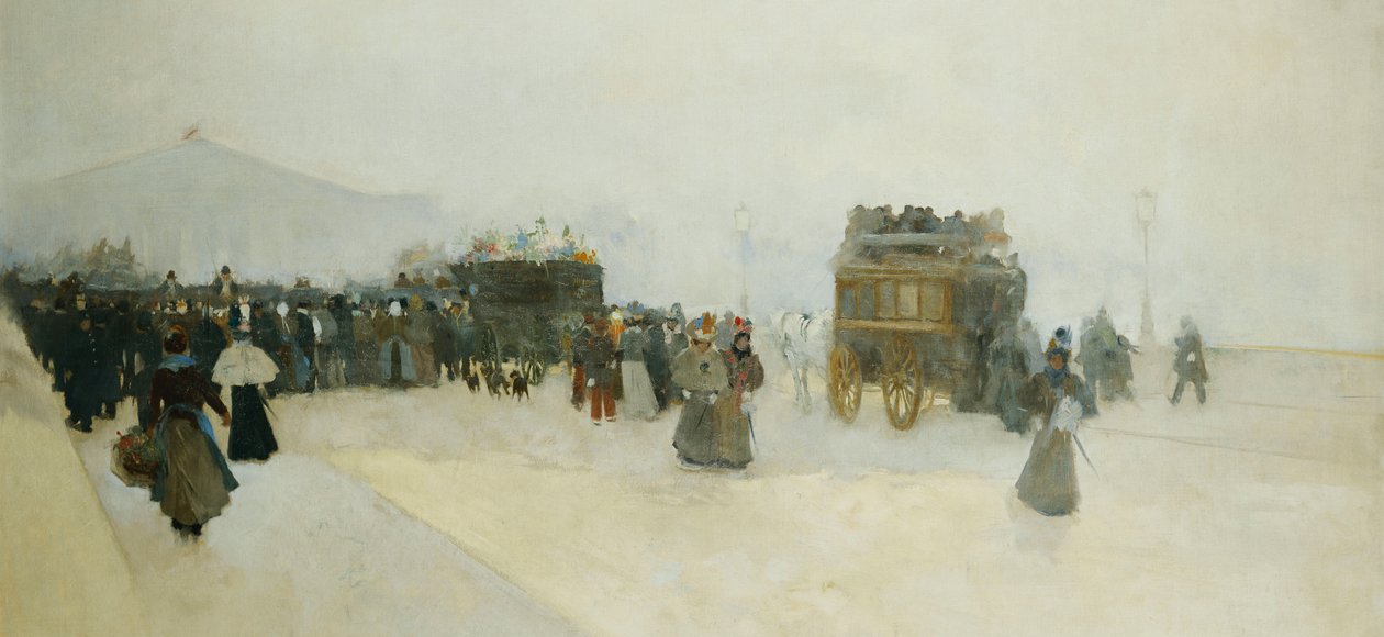 Place de la Concorde y el Palais Bourbon de Luigi Loir