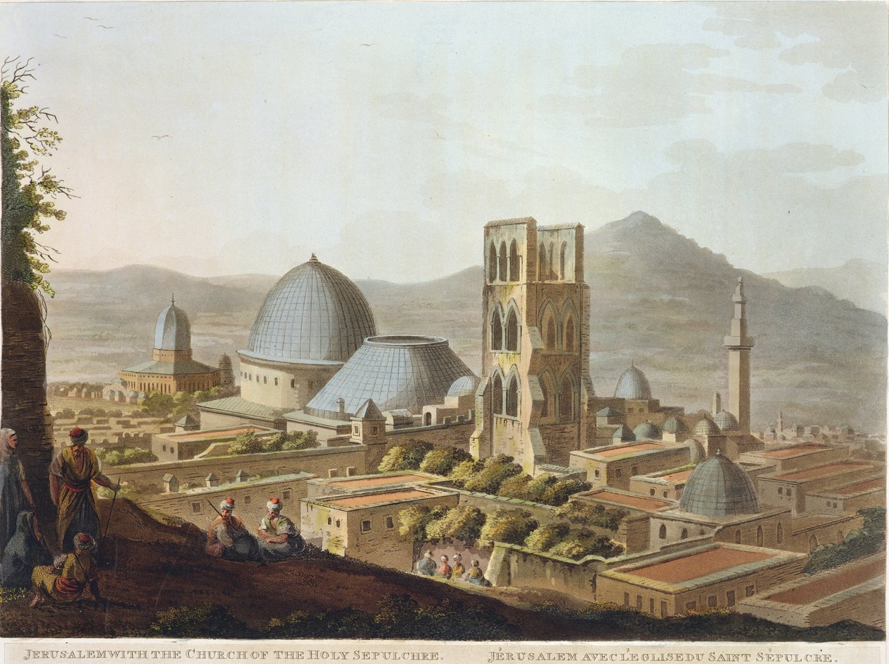 Jerusalén con la Iglesia del Santo Sepulcro, lámina 3 de 
