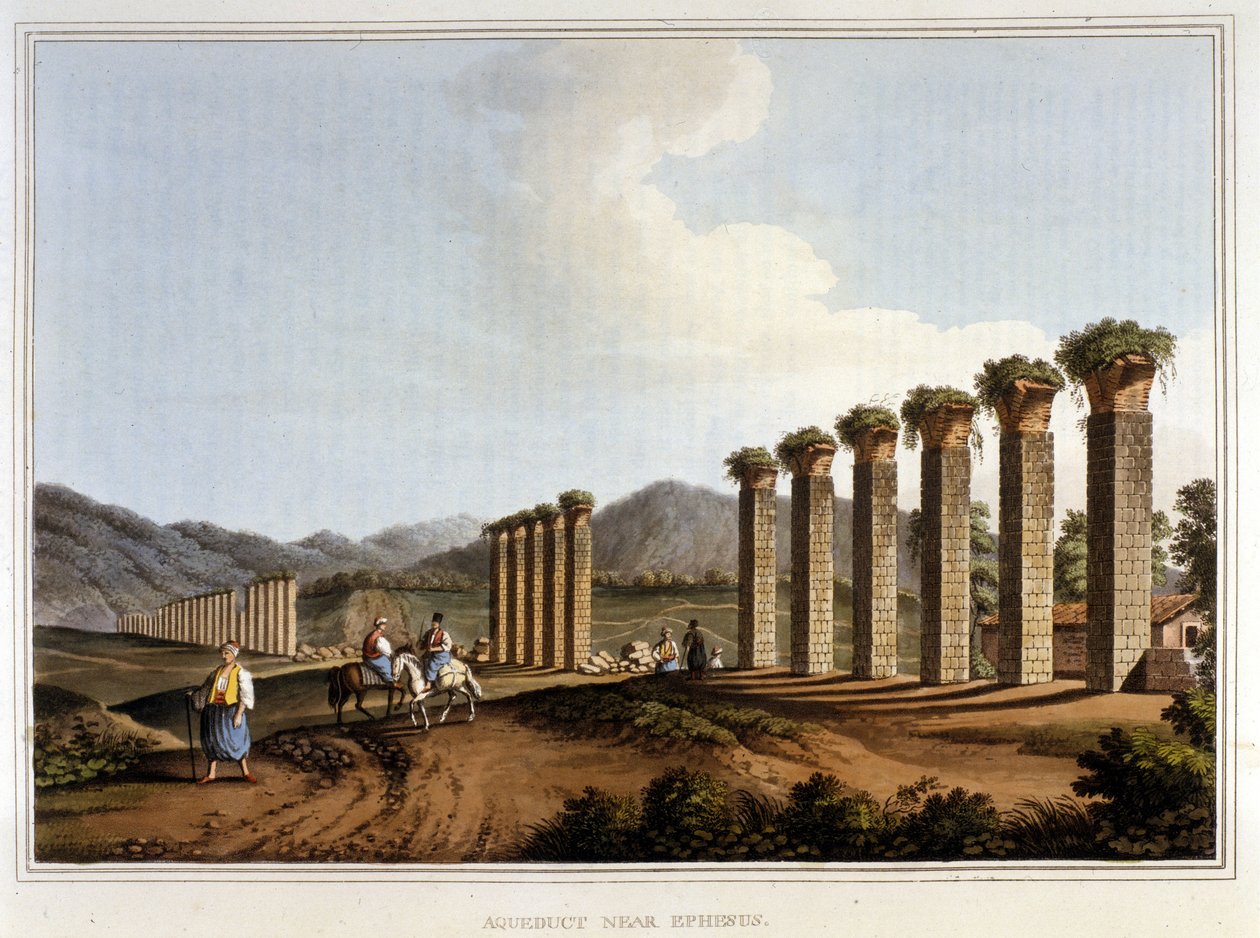 El acueducto en Éfeso - en 