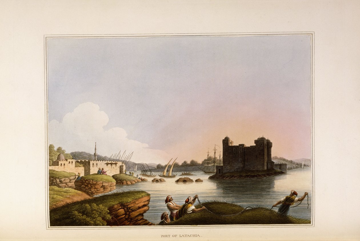 Puerto de Lataquia, 1810 de Luigi Mayer