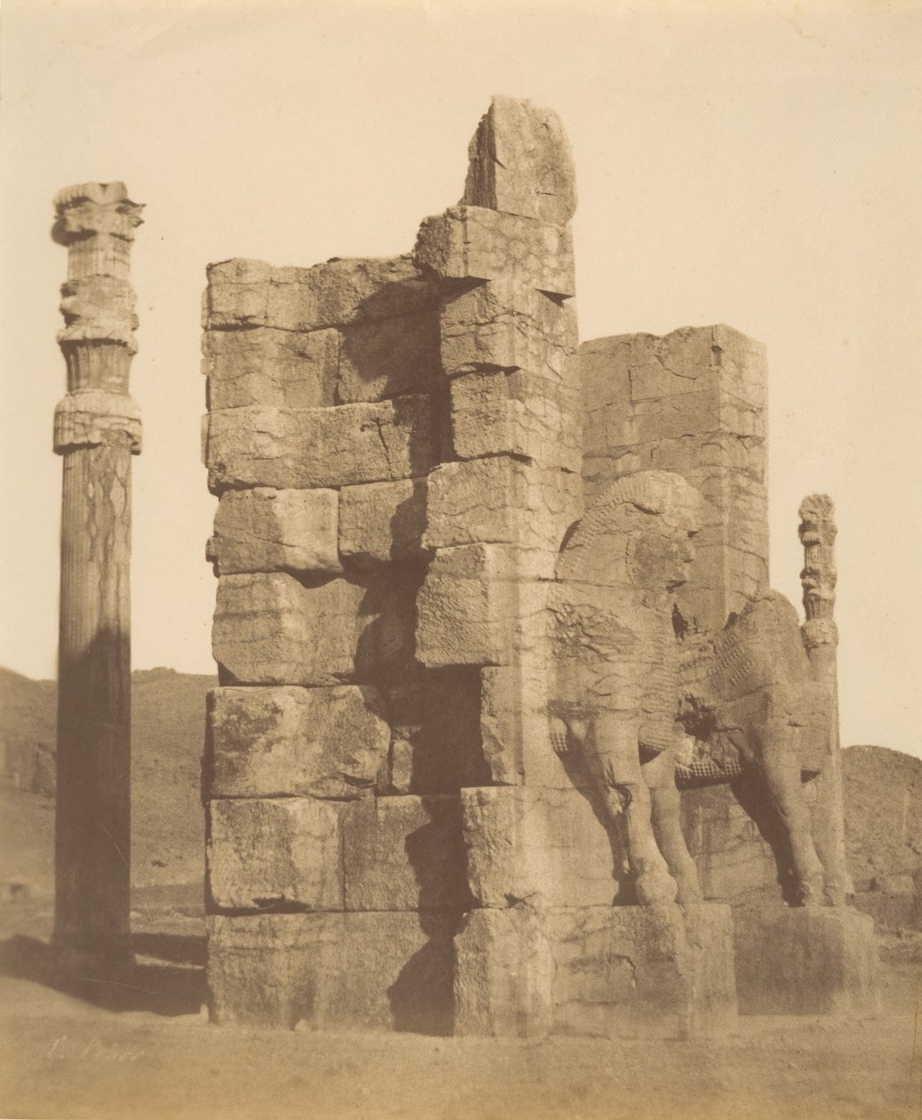 Puerta de todas las Naciones, Persépolis, Fars, 1840s-60s de Luigi Pesce