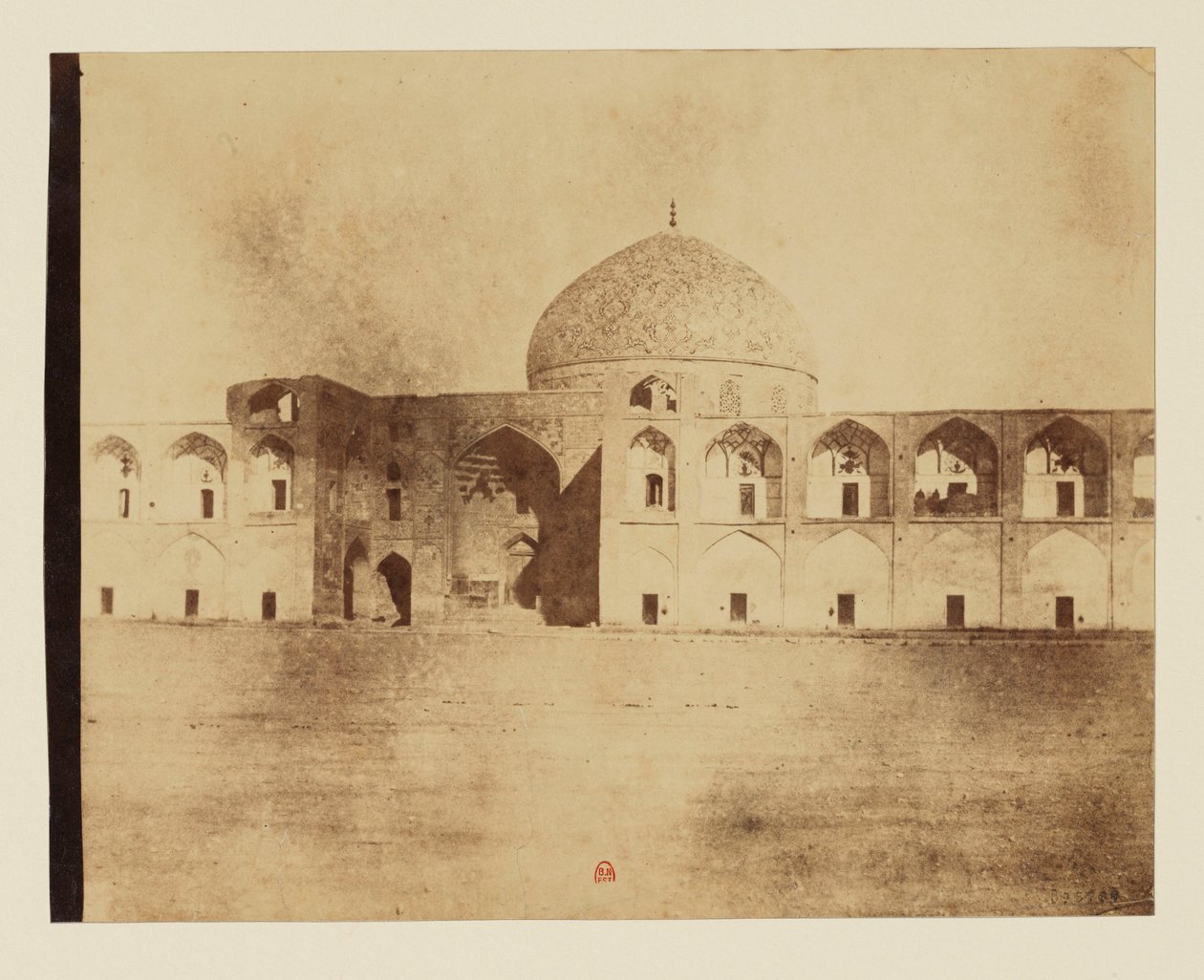 Mezquita en la gran plaza de Isfahán, mezquita del jeque Lotfollah de Luigi Pesce