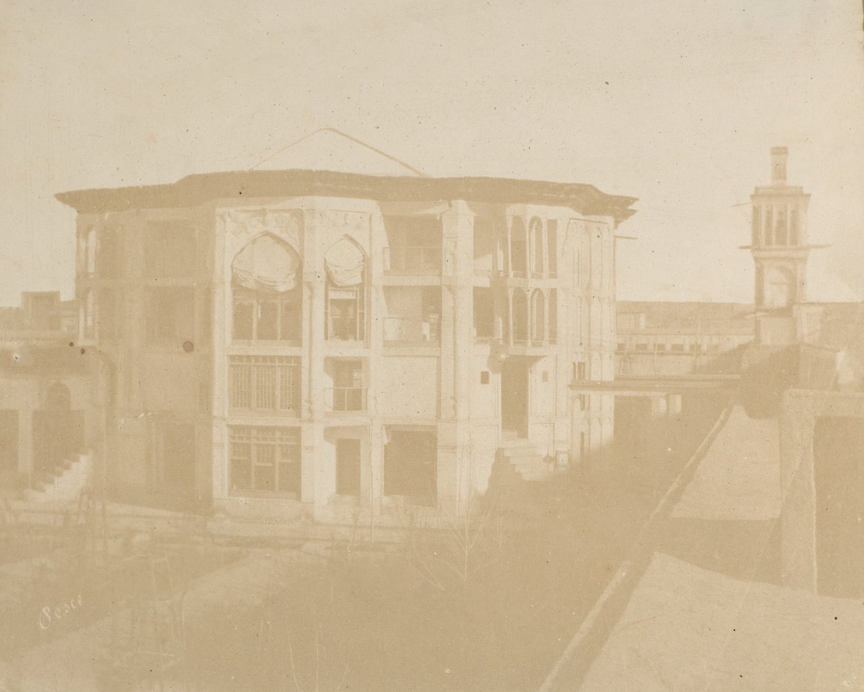 Teherán. Casa del Primer Ministro Nezanneh, 1858 de Luigi Pesce