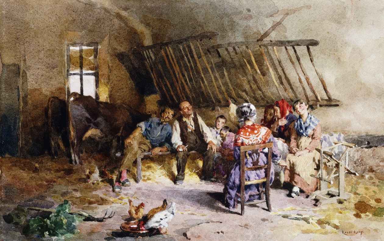 En un granero de Luigi Rossi