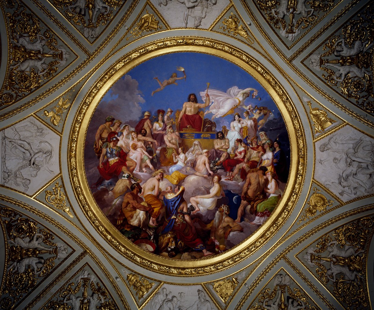 Olimpo, Sala de la Ilíada, Palazzo Pitti (fresco) de Luigi Sabatelli
