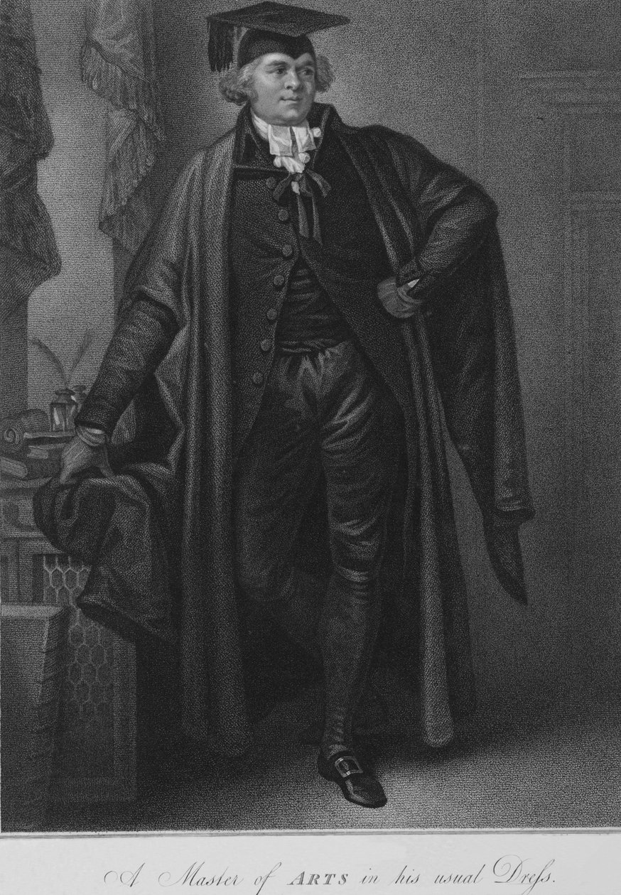 Un maestro de artes en su vestimenta habitual, 1796 de Luigi Schiavonetti